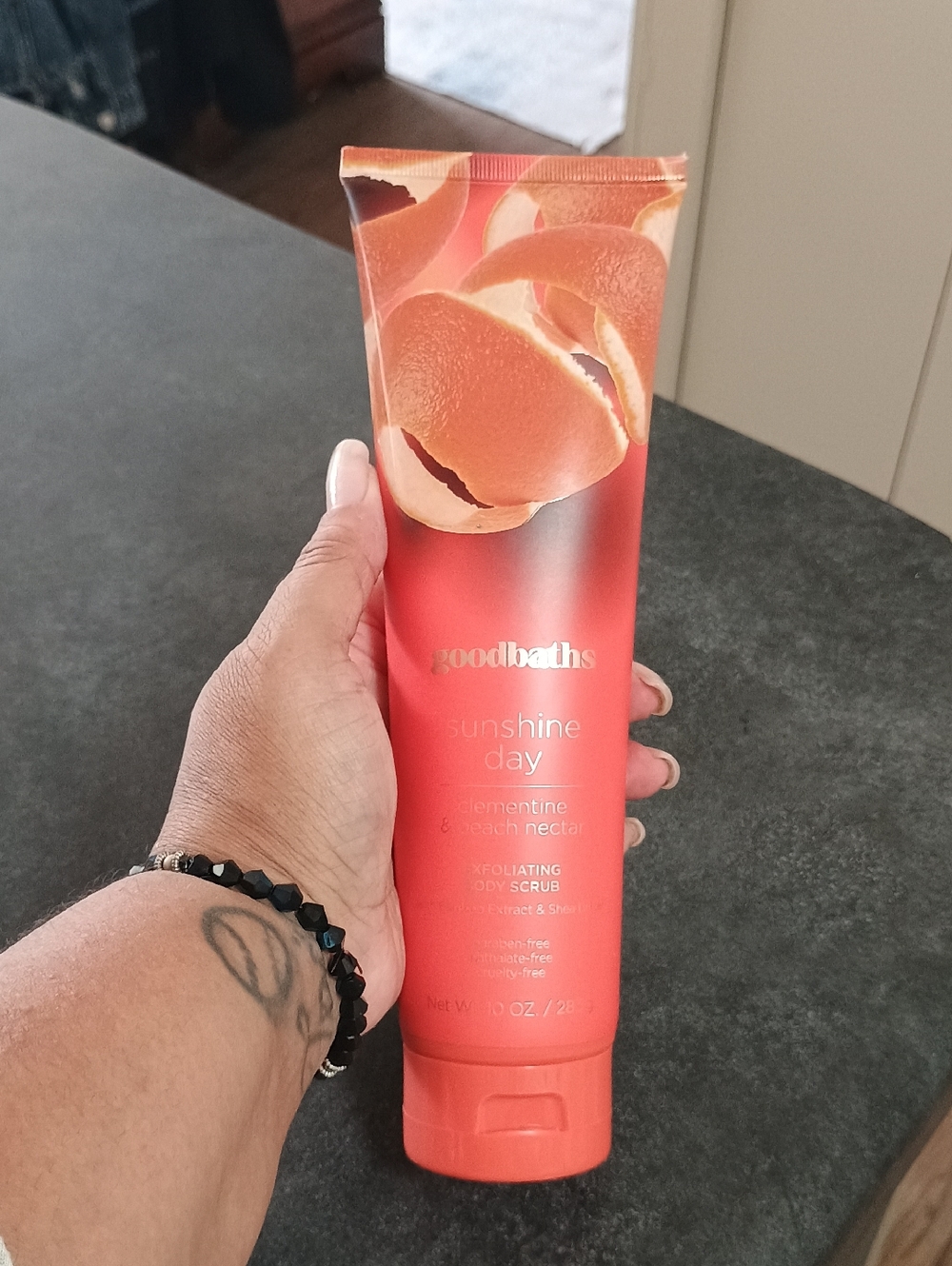 Goodbaths Sunshine Day Clementine & Peach Nectar Exfoliating Body Scrub